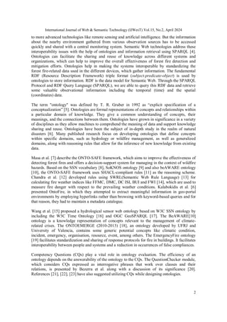 FFO: Forest Fire Ontology and Reasoning System for Enhanced Alert and ...