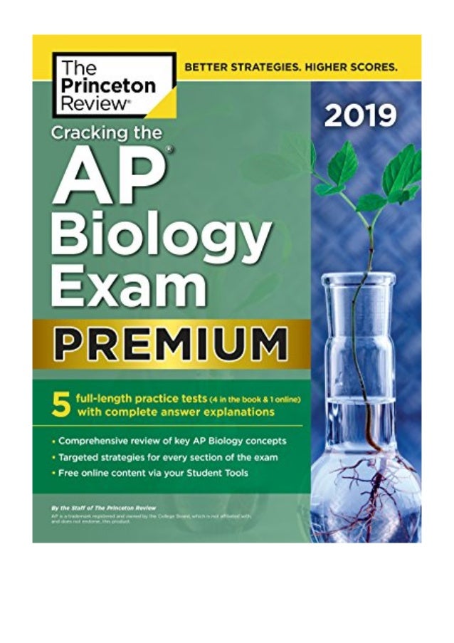Cracking the AP Biology Exam 2019, Premium Edition PDF Princeton