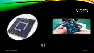 VIDEO
10/15/2015RFID & Its Applications
14
 