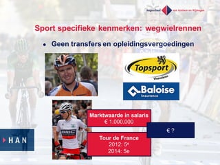 l Geen  transfers  en  opleidingsvergoedingen
Marktwaarde  in  salaris
€ 1.000.000
Tour  de  France
2012:  5e
2014:  5e
€ ?
Sport  specifieke  kenmerken:  wegwielrennen
 