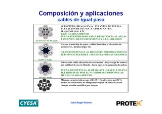 Composición y aplicaciones
     cables de igual paso




          José Ángel Vicente
 
