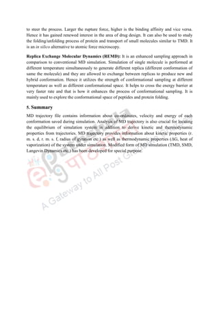 Molecular dynamics for beginners as lecture notes. | PDF