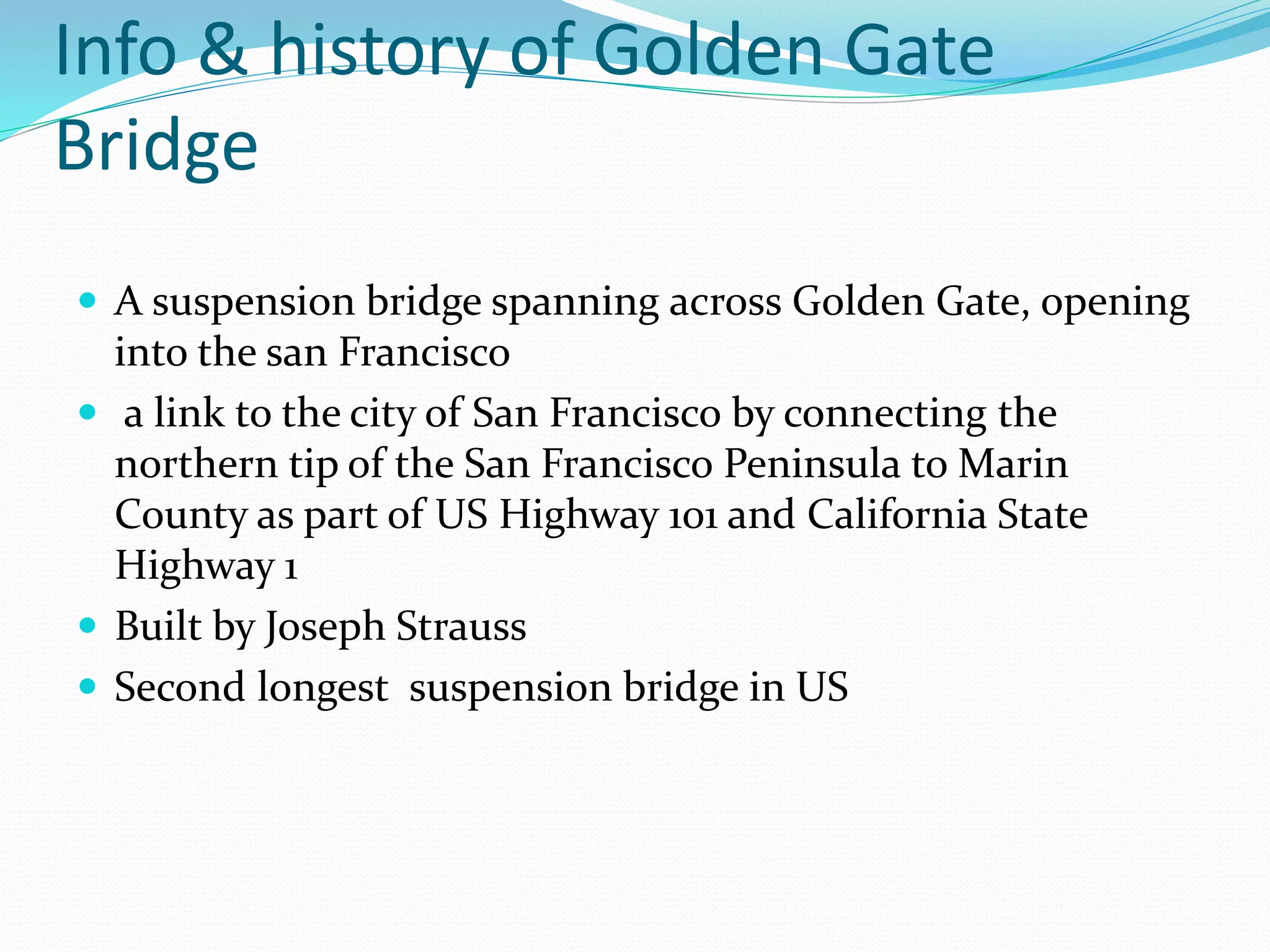 golden gate bridge | PPTX