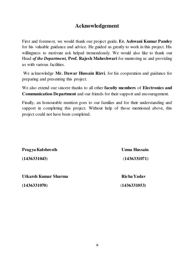 Project Report on Hand gesture controlled robot part 1