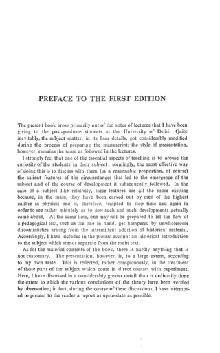 Pathria Theory Of Relativity 2nd Edition Pathria R K | PDF