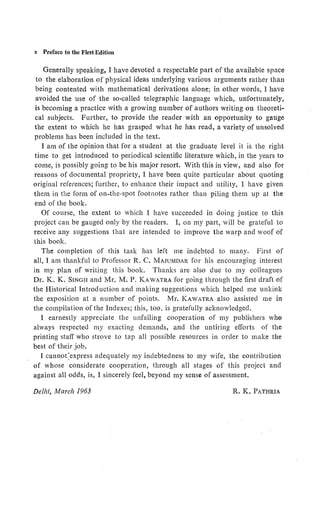 Pathria Theory Of Relativity 2nd Edition Pathria R K | PDF