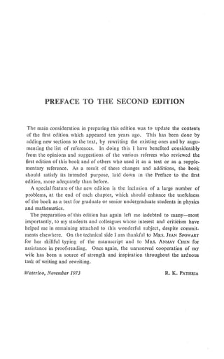 Pathria Theory Of Relativity 2nd Edition Pathria R K | PDF