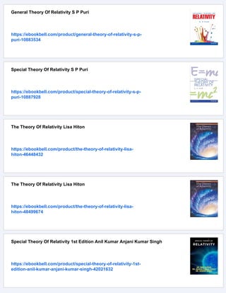 Pathria Theory Of Relativity 2nd Edition Pathria R K | PDF