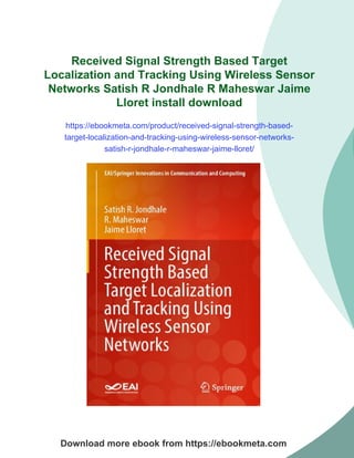 Received Signal Strength Based Target Localization and Tracking Using ...