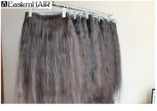 Large Collection of Natural Slight Coarse Hair Wefts Extensions
