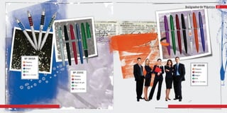 Bolígrafos de Plástico
BP-2001C
Plástico
Metálico
Negra de gel
N/A
4.5 x 1.0 cms
m
c
t
g
a
BP-3810A
Plástico
Metálico
Negra
N/A
4.4 x 1.0 cms
m
c
t
g
a
BP-3904B
Plástico
Metálico
Negra
N/A
4.5 x 1.0 cms
m
c
t
g
a
27
 