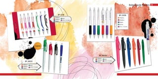 BP-2197A
Plástico
Metálico
Negra
Goma
3.8 x 1.0 cms
m
c
t
g
a
BP-2214
m
c
t
g
a
Plástico
Plástico
Negra
N/A
3.5 x 1.0 cms
m
c
t
g
a
BP-3802D
Plástico
Plástico
Negra
N/A
3.8 x 1.3 cms
m
c
t
g
a
Bolígrafos de Plástico
nuevo
BP-3802C
Plástico
Plástico
Negra
N/A
3.8 x 1.3 cms
m
c
t
g
a
13
 