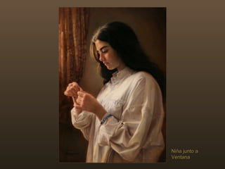 Niña junto a Ventana 