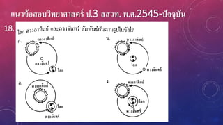 แนวข้อสอบวิทยาศาสตร์ ป.3 สสวท. พ.ศ.2545-ปัจจุบัน
18.
 