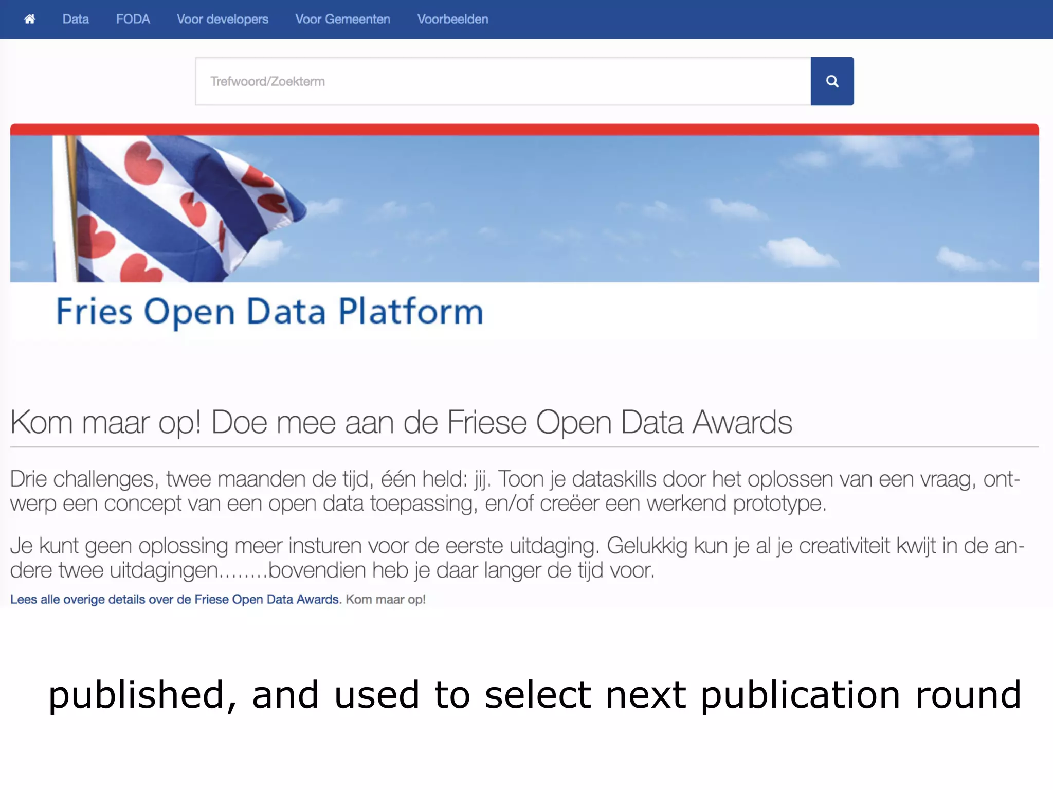 published, and used to select next publication round
 