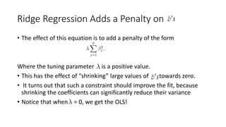 Normal Equations Ridge Regression 15303589.ppt