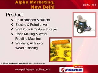 Paint Spray Equipment by Alpha Marketing, New Delhi, New Delhi 