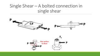 Single Angle Shear Connection Design Beam Connections of steel works at field | PPT