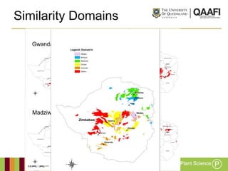 Similarity Domains

   Gwanda     Gweru   Zimuto




   Madziwa   Wedza    Bindura
 