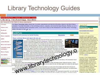 Library Technology Guides
 