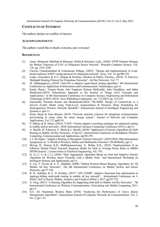 IoT-Based Mobile Adaptive Routing Algorithm in a Ubiquitous Network | PDF