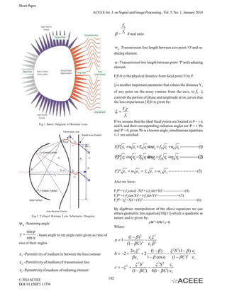 Rotman Lens Performance Analysis | PDF | Physics | Science