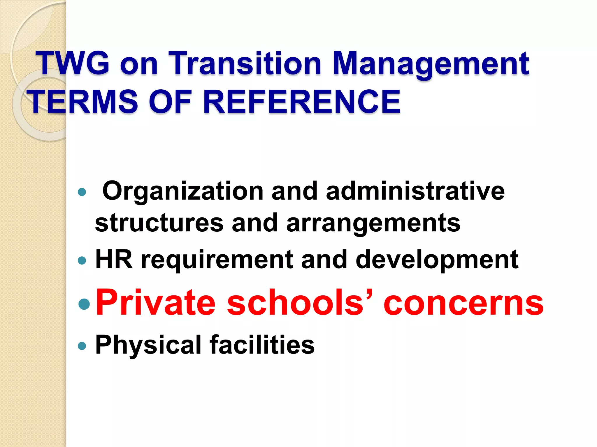 K to 12 CURRICULUM FOR BASIC EDUCATION | PPTX