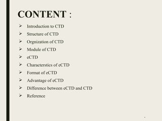 CTD and ECTD Document | PPT | Desktop Publishing | Computer Software ...