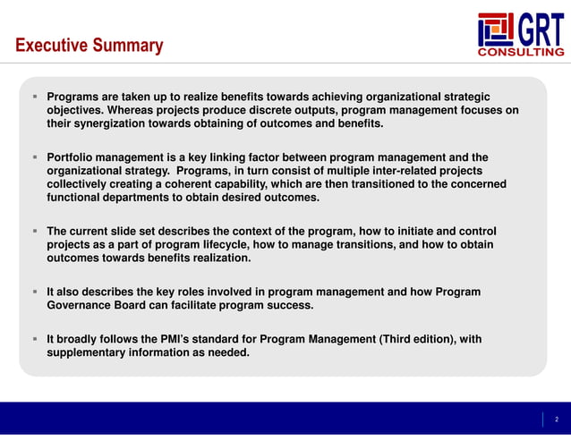 Overview of Program Management | PDF