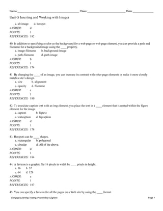 Cogenro Mathprint HTML5 and CSS3 Illustrated Complete 2nd Edition Vodnik Test Bank | PDF