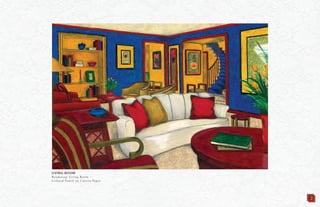 LIVING ROOM
Rendering: Living Room
Colored Pencil on Canson Paper
2
 