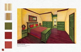MASTER BEDROOM
Rendering: Pictorial & Materials
Marker on Canson Paper
2
 