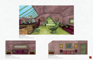 ATTIC SPACE
Rendering: Attic Space
Watercolor on Illustration Board
ELEVATION: N.T.S.
Rendering: Attic Space
Watercolor on Illustration Board
ELEVATION: N.T.S.
Rendering: Attic Space
Watercolor on Illustration Board 2
 