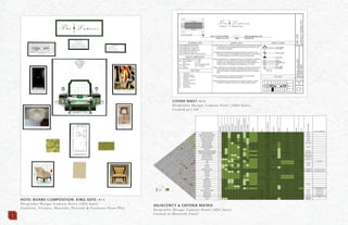HOTEL BOARD COMPOSITION: KING SUITE: N.T.S.
Hospitality Design: Lumiere Hotel (ADA Suite)
Furniture, Fixtures, Materials, Pictorial & Furniture Floor Plan
ADJACENCY & CRITERIA MATRIX
Hospitality Design: Lumiere Hotel (ADA Suite)
Created in Microsoft Excel
COVER SHEET: N.T.S
Hospitality Design: Lumiere Hotel (ADA Suite)
Created in CAD
1
 