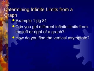 1541 infinite limits | PPT