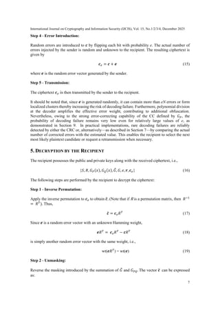 DECRYPTION THROUGH POLYNOMIAL AMBIGUITY: NOISE-ENHANCED HIGHMEMORY ...