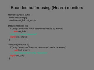 Semaphores and Monitors | PPT