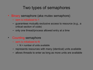 Semaphores and Monitors | PPT | Operating Systems | Computer Software ...