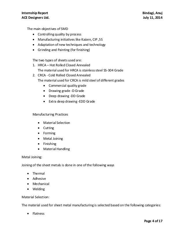 Ace Designers Report Ace Designers Report