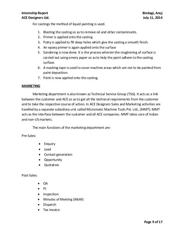 Ace Designers Report Ace Designers Report