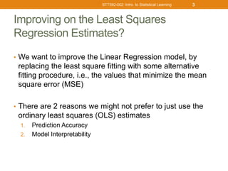 Stepwise Selection Choosing the Optimal Model .ppt