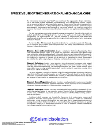 Mechanical Code Book 2015 International Mechanical Code 1st Edition International Code ...