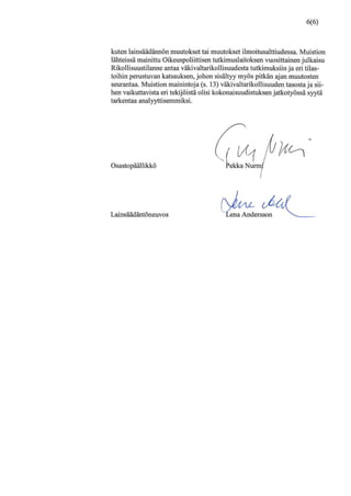 Oikeusministeriön lausunto STM:lle alkoholilain kokonaisuudistuksesta. 