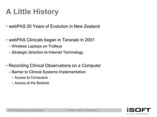 Webpas Patient Module Clinician’s Challenge 2011 | PPTX