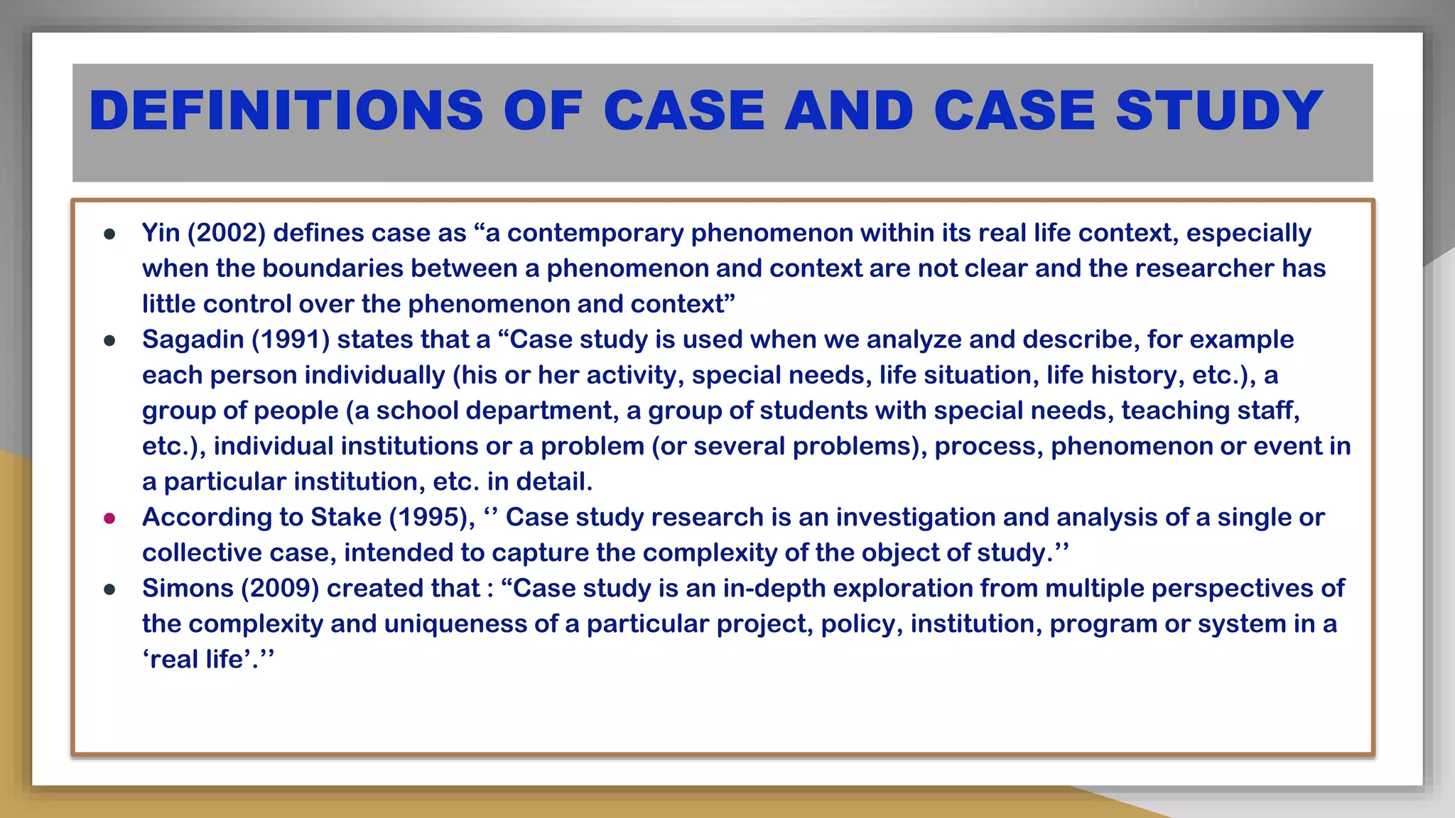 Case Study in Qualitative Research