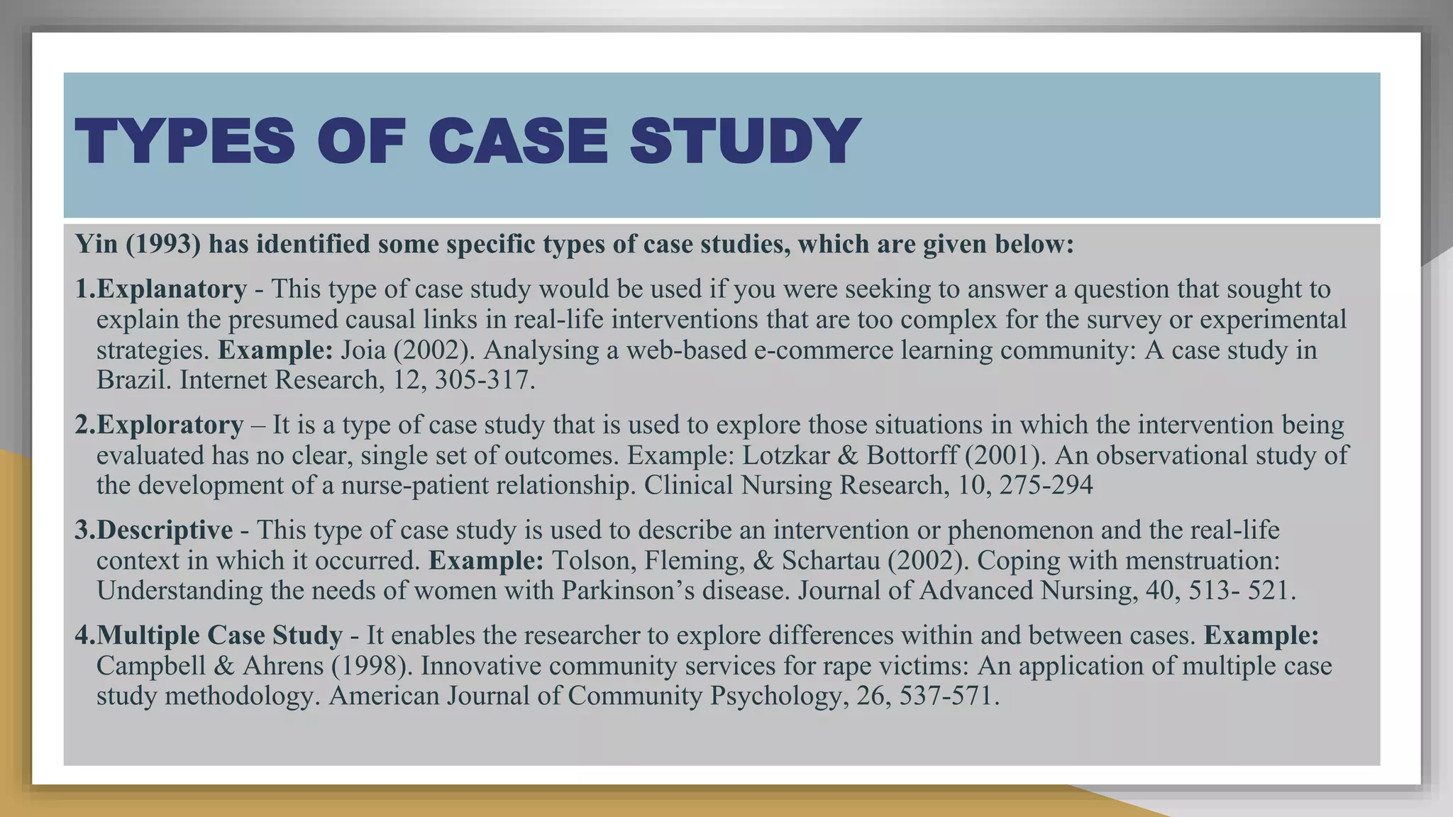 Case Study in Qualitative Research