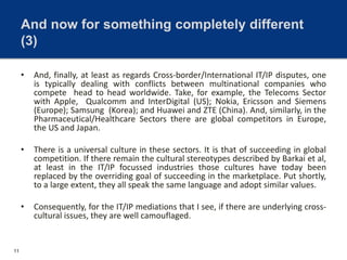 Cross-Cultural Issues in Mediation and Arbitration | PPTX