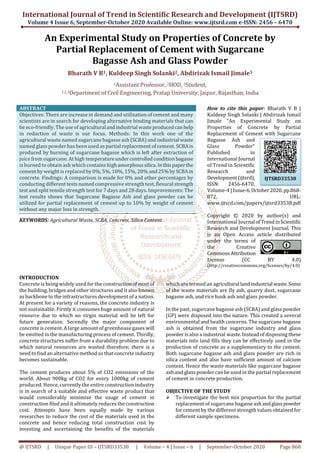 An Experimental Study on Properties of Concrete by Partial Replacement ...