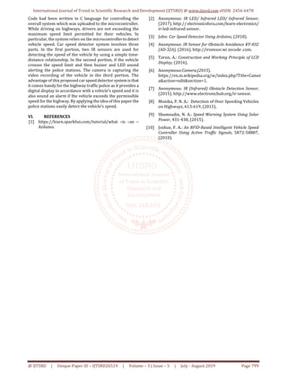 Arduino Based Vehicle Abnormal Behavior Detection System using Camera