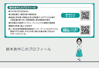 鈴木あやこのプロフィール
 